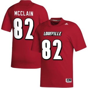 Jahlil McClain Louisville Cardinals adidas NIL Replica Football Jersey - Red