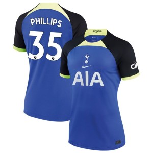 Ashley Phillips Tottenham Hotspur Nike Women's 2022/23 Away Breathe Stadium Replica Jersey - Blue