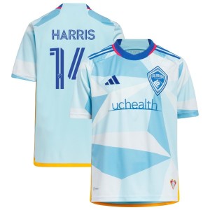 Calvin Harris Colorado Rapids adidas Youth 2023 New Day Kit Replica Jersey - Light Blue