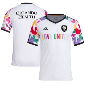 Orlando City SC adidas 2023 Pride Pre-Match Top - White