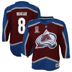 Cale Makar Colorado Avalanche Youth Home 2022 Stanley Cup Champions Premier Jersey - Burgundy