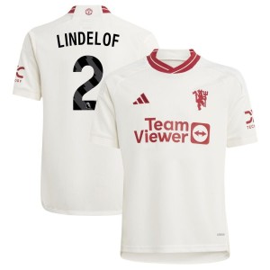 Victor Lindelof  Manchester United adidas Youth 2023/24 Third Replica Jersey - White