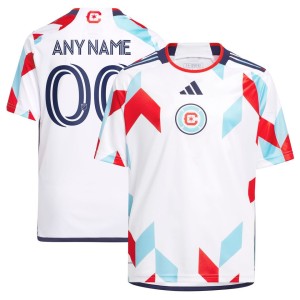 Chicago Fire adidas Youth 2023 A Kit For All Replica Custom Jersey - White