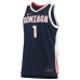 #1 Gonzaga Bulldogs Nike Replica Basketball Jersey - Navy
