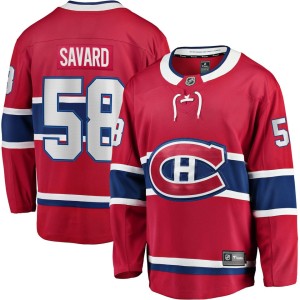 David Savard Montreal Canadiens Fanatics Branded Home Breakaway Player Jersey - Red