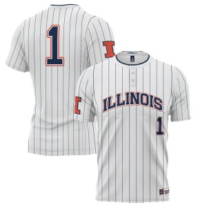#1 Illinois Fighting Illini ProSphere Unisex Softball Jersey - White