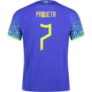 Brazil Lucas Paqueta Away Jersey 2022 World Cup Kit