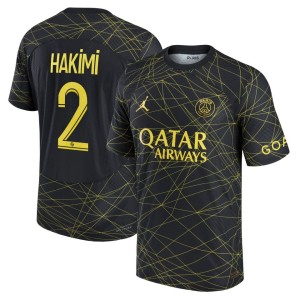 Achraf Hakimi Paris Saint-Germain Jordan Brand 2022/23 Fourth Vapor Match Authentic Player Jersey - Black