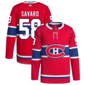 David Savard Montreal Canadiens adidas Home Primegreen Authentic Pro Jersey - Red
