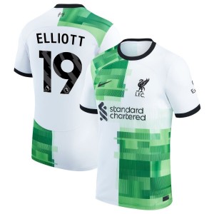 Harvey Elliott  Liverpool Nike 2023/24 Away Replica Jersey - White