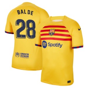 Alejandro Balde Barcelona Nike 2022/23 Fourth Breathe Stadium Replica Jersey - Yellow