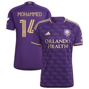 Shakur Mohammed Orlando City SC adidas 2023 The Wall Kit Authentic Jersey - Purple