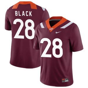 Chance Black Virginia Tech Hokies Nike NIL Replica Football Jersey - Maroon
