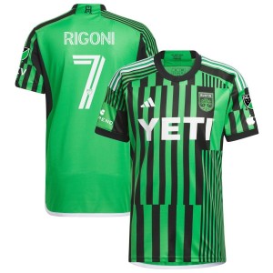 Emiliano Rigoni Austin FC adidas 2023 Las Voces Kit Authentic Jersey - Green
