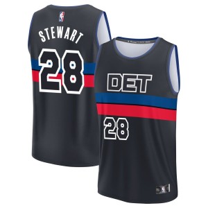 Isaiah Stewart  Detroit Pistons Fanatics Branded Fast Break Jersey - Charcoal - Statement Edition