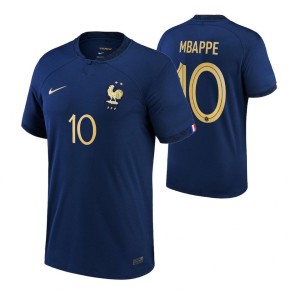 France Kylian Mbappe Home Jersey 2022 World Cup Kit