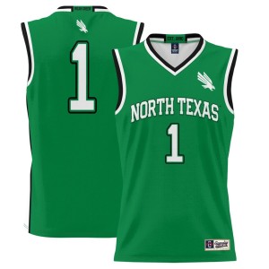 #1 North Texas Mean Green ProSphere Basketball Jersey - Kelly Green