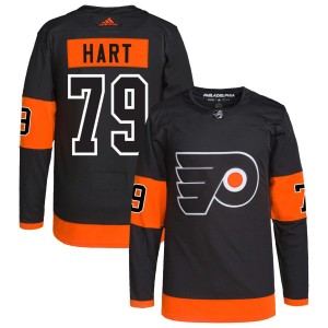 Carter Hart Philadelphia Flyers adidas Alternate Primegreen Authentic Pro Jersey - Black