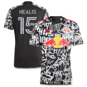 Sean Nealis  New York Red Bulls adidas 2023 Freestyle Replica Jersey - Black