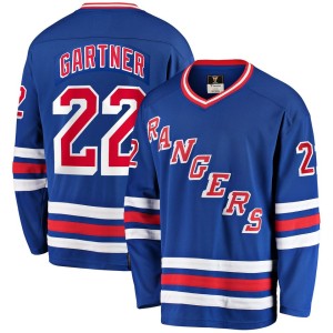 Mike Gartner New York Rangers Fanatics Branded Premier Breakaway Retired Player Jersey - Blue
