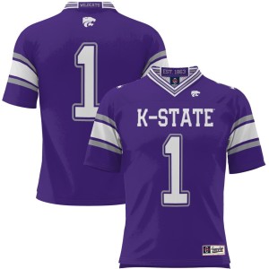 #1 Kansas State Wildcats ProSphere Youth Team Endzone Football Jersey - Purple