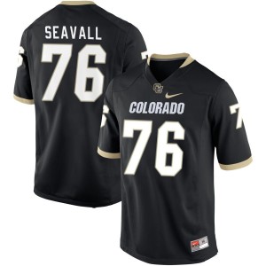 Jack Seavall Colorado Buffaloes Nike NIL Replica Football Jersey - Black