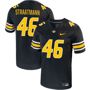 Ben Straatmann Missouri Tigers Nike NIL Replica Football Jersey - Black