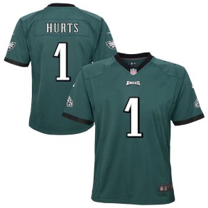 Jalen Hurts Philadelphia Eagles Nike Youth Team Game Jersey - Midnight Green