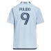 Alan Pulido Sporting Kansas City adidas Youth 2023 Hoops 4.0 Replica Player Jersey - Light Blue