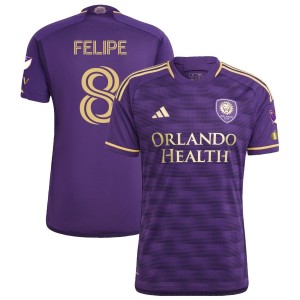 Felipe Martins Felipe Orlando City SC adidas 2023 The Wall Kit Authentic Jersey - Purple