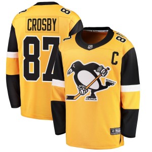 Boys' Grade School Sidney Crosby Fanatics Penguins Home Breakaway Jersey - Gold