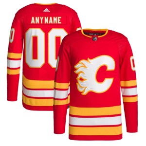 Calgary Flames adidas 2020/21 Home Primegreen Authentic Pro Custom Jersey - Red