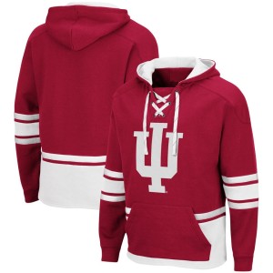 Indiana Hoosiers Colosseum Lace Up 3.0 Pullover Hoodie - Crimson