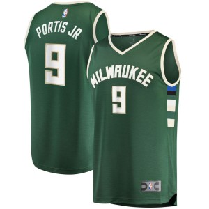 Bobby Portis Milwaukee Bucks Fanatics Branded 2021/22 Fast Break Replica Jersey - Icon Edition - Green