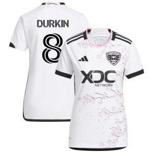 Chris Durkin D.C. United adidas Women's 2023 The Cherry Blossom Kit Replica Jersey - White