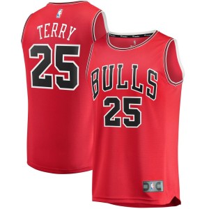 Men's Fanatics Branded Dalen Terry Red Chicago Bulls 2022 NBA Draft First Round Pick Fast Break Replica Player Jersey -