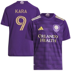 Ercan Kara Orlando City SC adidas Youth 2023 The Wall Kit Replica Jersey - Purple