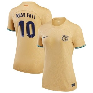 Ansu Fati Ansu Fati Barcelona Nike Women's 2022/23 Away Replica Jersey - Yellow