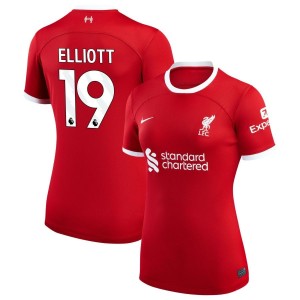 Harvey Elliott Liverpool Nike Women's 2023/24 Home Replica Jersey - Red