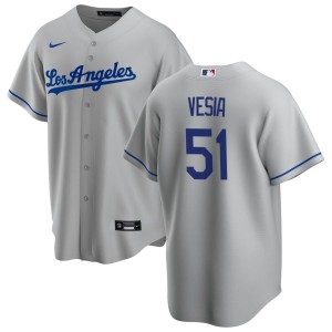 Alex Vesia Los Angeles Dodgers Nike Road Replica Jersey - Gray