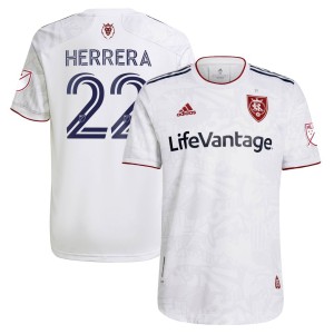 Aaron Herrera Real Salt Lake adidas 2021 The Supporter's Secondary Kit Authentic Player Jersey - White