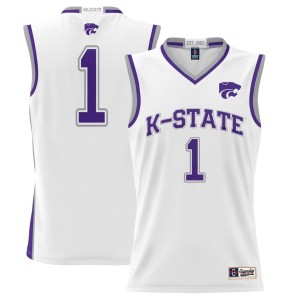 #1 Kansas State Wildcats ProSphere Basketball Jersey - White