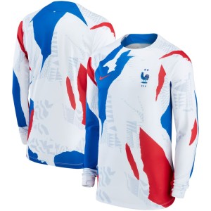 France National Team Nike Pre-Match Long Sleeve Top - White