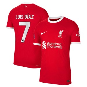 Luis Diaz Liverpool Nike 2023/24 Home Authentic Player Jersey - Red