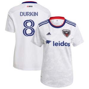 Chris Durkin D.C. United adidas Women's 2021 The Marble Replica Jersey - White
