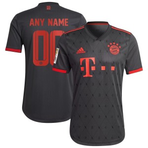 Bayern Munich adidas 2022/23 Third Authentic Custom Jersey - Charcoal