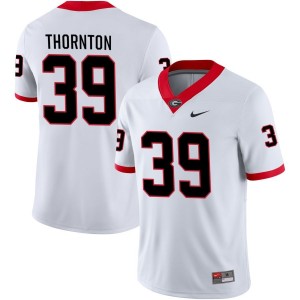 Miles Thornton Georgia Bulldogs Nike NIL Replica Football Jersey - White