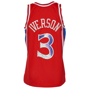 Men's  Mitchell & Ness 76ers 75th Anniversary Jersey - Red