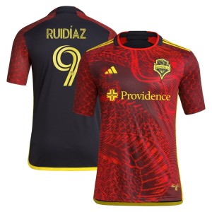 Raul Ruidiaz Seattle Sounders FC adidas 2023 The Bruce Lee Kit Replica Jersey - Red