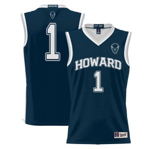 #1 Howard Bison ProSphere Basketball Jersey - Navy